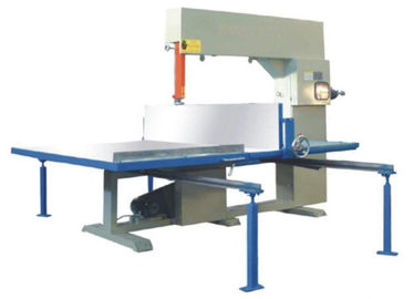 Máquina de corte de espuma vertical de precisión, cortadora manual de bloques de espuma cuadrada con sistema de control PLC