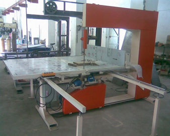 Máquina de corte de espuma vertical de precisión, cortadora manual de bloques de espuma cuadrada con sistema de control PLC