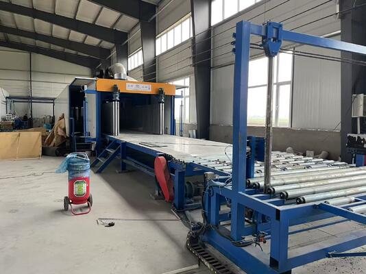 Medidor de flujo de vidrio automático Máquina horizontal para hacer espuma hasta 1300 mm de altura